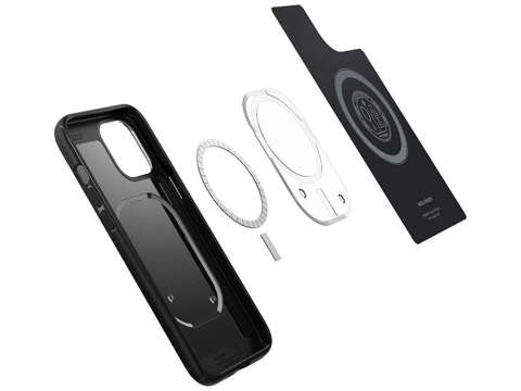 Pouzdro Spigen Mag Armor pro Apple iPhone 12/12 Pro 6.1 Matte Black