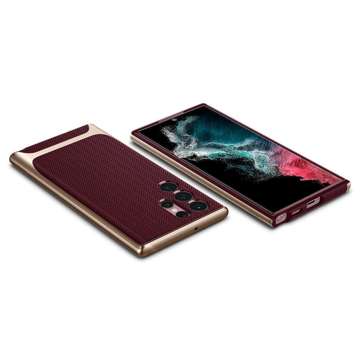 Pouzdro Spigen Neo Hybrid pro Samsung Galaxy S22 Ultra Burgundy