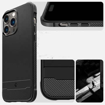 Pouzdro Spigen Rugged Armor Mag MagSafe pro Apple iPhone 14 Pro Max Matte Black