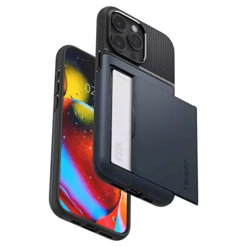 Pouzdro Spigen Slim Armor CS pro Apple iPhone 15 Pro Max - modré