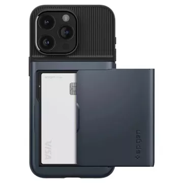 Pouzdro Spigen Slim Armor CS pro Apple iPhone 15 Pro Max - modré