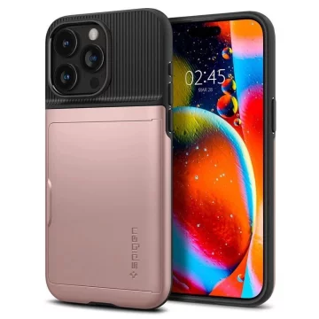 Pouzdro Spigen Slim Armor CS pro Apple iPhone 15 Pro Max - růžové