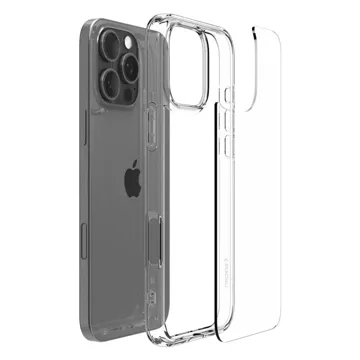 Pouzdro Spigen Ultra Hybrid Glass Case pro Apple iPhone 16 Pro Crystal Clear