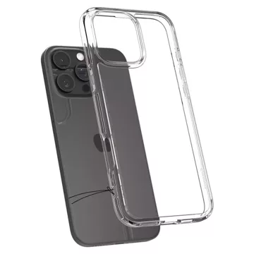 Pouzdro Spigen Ultra Hybrid Glass Case pro Apple iPhone 16 Pro Crystal Clear