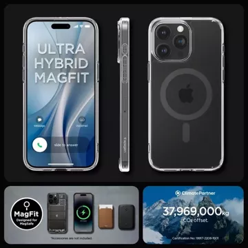 Pouzdro Spigen Ultra Hybrid Mag MagSafe pro Apple iPhone 15 Pro Graphite