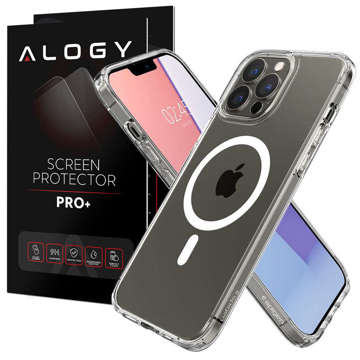 Pouzdro Spigen Ultra Hybrid Mag pro Apple iPhone 13 Pro White Glass