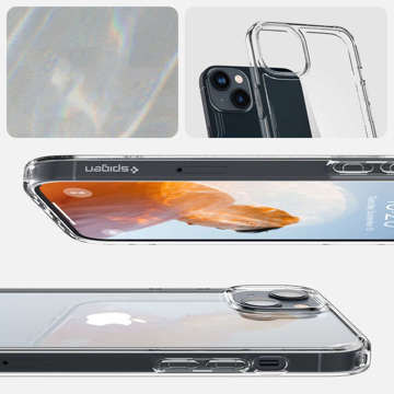 Pouzdro Spigen Ultra Hybrid pro Apple iPhone 14 Crystal Clear Glass