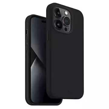 Pouzdro UNIQ Lino pro iPhone 14 Pro Max 6,7" černé/půlnoční černé