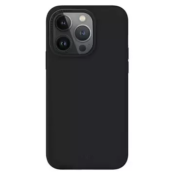 Pouzdro UNIQ Lino pro iPhone 14 Pro Max 6,7" černé/půlnoční černé