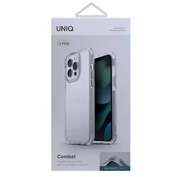 Pouzdro UNIQ pro Combat iPhone 13 Pro / 13 6,1" průhledné / křišťálově čisté