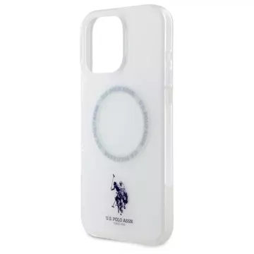 Pouzdro US Polo iPhone 16 Pro Max 6,9" White Ring MagSafe Case