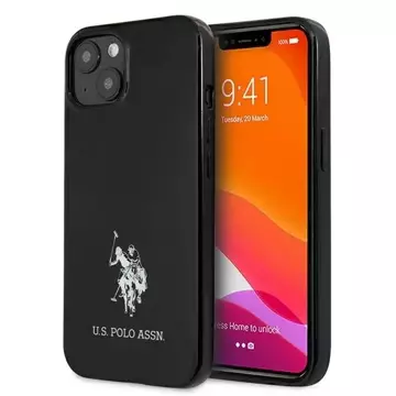 Pouzdro US Polo na telefon Horses Logo iPhone 13 mini 5,4" černá/černá