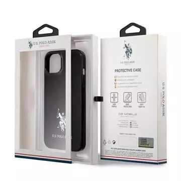 Pouzdro US Polo na telefon Horses Logo iPhone 13 mini 5,4" černá/černá