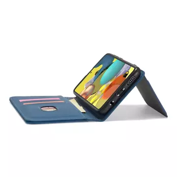 Pouzdro na magnetické karty pro Samsung Galaxy A53 5G Pouch Wallet Card Holder Blue