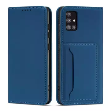 Pouzdro na magnetické karty pro Xiaomi Redmi Note 11 Pro Pouch Card Wallet Card Holder Blue