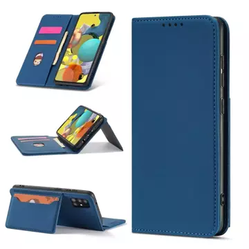 Pouzdro na magnetické karty pro Xiaomi Redmi Note 11 Pro Pouch Card Wallet Card Holder Blue