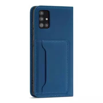 Pouzdro na magnetické karty pro Xiaomi Redmi Note 11 Pro Pouch Card Wallet Card Holder Blue