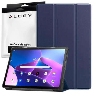 Pouzdro na tablet Lenovo Tab M10 FHD Plus 10.6 3 GEN 3RD 3gen 2023 TB-125FU / TB-128FU pouzdro obal knihy Navy Blue Glass