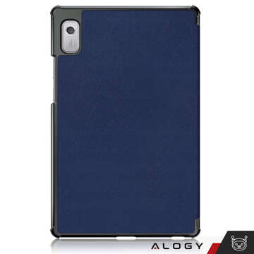 Pouzdro na tablet Lenovo Tab M9 2023 9" TB310XU TB310FU Alogy Book Cover Case s ochranným sklem Navy Blue Glass