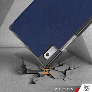 Pouzdro na tablet Lenovo Tab M9 2023 9" TB310XU TB310FU Alogy Book Cover Case s ochranným sklem Navy Blue Glass