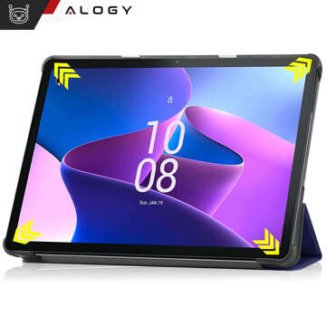 Pouzdro na tablet pro Lenovo Tab M10 3gen 3 GEN 10.1 2022 TB328FU Pouzdro TB328XU Pouzdro Alogy Book Cover Navy blue