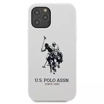 "Pouzdro na telefon US Polo USHCP12LSLHRWH pro Apple iPhone 12 Pro Max bílá/bílá silikonová kolekce"