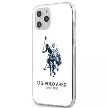 Pouzdro na telefon US Polo USHCP12LTPUHRWH pro Apple iPhone 12 Pro Max bílé/bílé lesklé velké logo