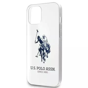 Pouzdro na telefon US Polo USHCP12LTPUHRWH pro Apple iPhone 12 Pro Max bílé/bílé lesklé velké logo