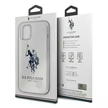 Pouzdro na telefon US Polo USHCP12LTPUHRWH pro Apple iPhone 12 Pro Max bílé/bílé lesklé velké logo