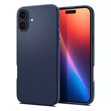 Pouzdro na zadní kryt Spigen Liquid Air pro Apple iPhone 16 Navy Blue