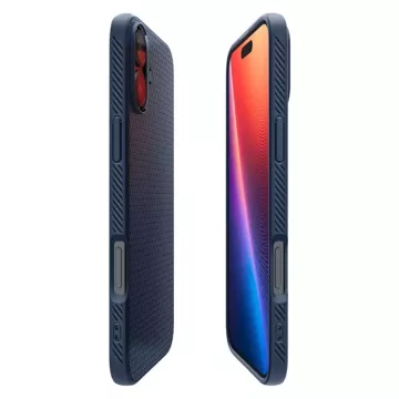 Pouzdro na zadní kryt Spigen Liquid Air pro Apple iPhone 16 Navy Blue