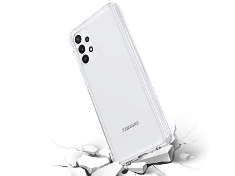 Pouzdro pouzdro na silikonové čiré sklo Samsung Galaxy A32 5G