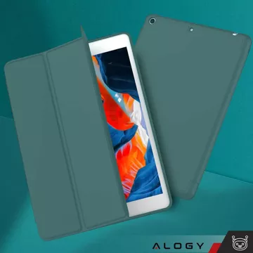 Pouzdro pro Apple iPad 10.2 9 Gen 8/7 2021/2020/2019 Smart Pencil Case Alogy TPU Kryt na tablet Zelený