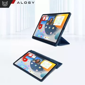 Pouzdro pro Apple iPad 10. generace. Pouzdro na tablet 10,9" 2022 Alogy Smart Case Držák na tužku Námořnická modrá