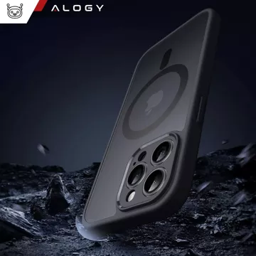 Pouzdro pro Apple iPhone 12 Pro Alogy MagSafe Hybrid Matte Case Matný kryt s ochranou objektivu černý