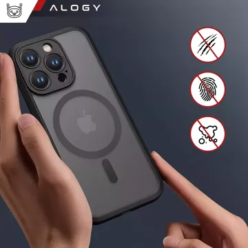 Pouzdro pro Apple iPhone 12 Pro Alogy MagSafe Hybrid Matte Case Matný kryt s ochranou objektivu černý