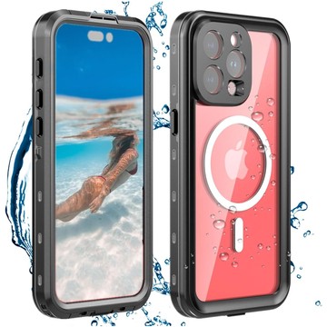 Pouzdro pro Apple iPhone 15 Pro Armored 360 pouzdro pro Mag Safe voděodolné Armor IP68 Alogy černé