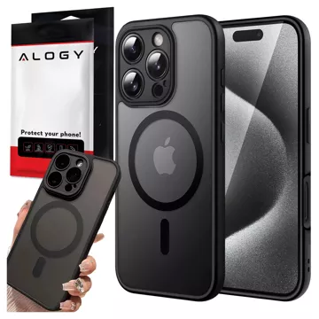 Pouzdro pro Apple iPhone 16 Pro Alogy MagSafe Hybrid Matte Case Matný kryt s ochranou objektivu černý