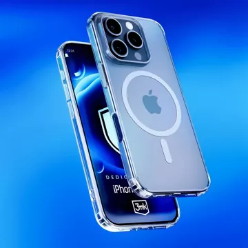 Pouzdro pro Apple iPhone 16 Pro Max pro MagSafe 3mk MagCase zesílené pouzdro obrněná průhledná zadní strana