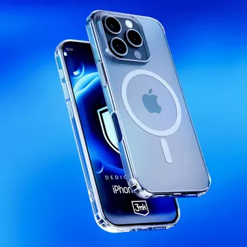 Pouzdro pro Apple iPhone 16 Pro pro MagSafe 3mk MagCase zesílené pouzdro obrněná průhledná zadní strana