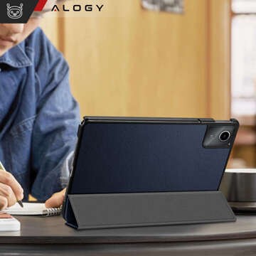 Pouzdro pro Lenovo Tab M11 10,95" TB330FU / TB330XU / TB331FC Book Case Cover s chlopněmi krytu pouzdra Alogy Navy Blue