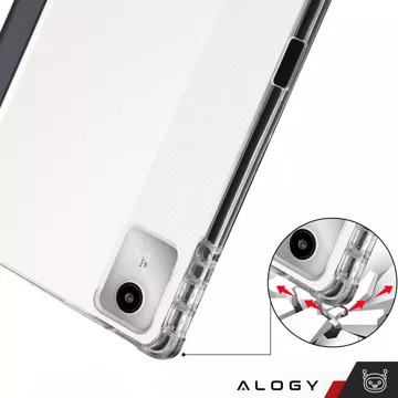 Pouzdro pro Lenovo Tab M11 10,95" TB330FU/TB330XU/TB331FC Smart Case Pencil s flip Alogy pouzdrem černé a průhledné