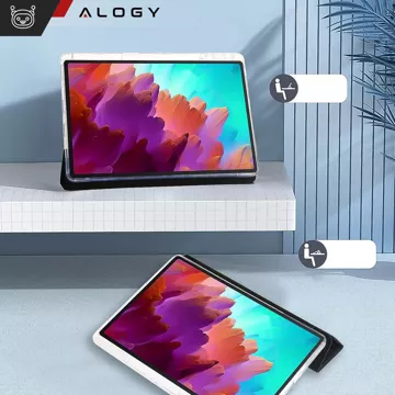 Pouzdro pro Lenovo Tab M11 10,95" TB330FU/TB330XU/TB331FC Smart Case Pencil s flip Alogy pouzdrem černé a průhledné