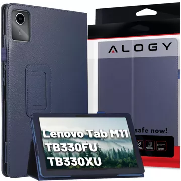 Pouzdro pro Lenovo Tab M11 10,95" TB330FU/TB330XU/TB331FC Stojan Kryt Tablet Flip Cover Pouzdro Alogy Navy Blue