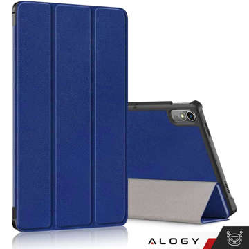 Pouzdro pro Lenovo Tab P11 2gen 11.5 TB350FU TB350XU Alogy Book Cover Pouzdro Ochranné sklo Navy Blue