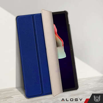 Pouzdro pro Lenovo Tab P11 2gen 11.5 TB350FU TB350XU Alogy Book Cover Pouzdro Ochranné sklo Navy Blue