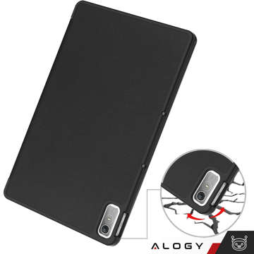 Pouzdro pro Lenovo Tab P11 2gen 11.5 TB350FU TB350XU Alogy Book Cover Pouzdro Pouzdro Ochranné černé sklo