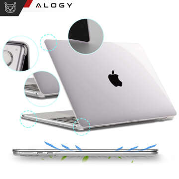 Pouzdro pro Macbook Air 15 M2 2023 A2941 Pouzdro Kryt pouzdra Čirý Alogy Pevný kryt Transparentní