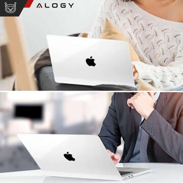 Pouzdro pro Macbook Air 15 M2 2023 A2941 Pouzdro Kryt pouzdra Čirý Alogy Pevný kryt Transparentní