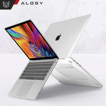 Pouzdro pro Macbook Air 15 M2 2023 A2941 Pouzdro Kryt pouzdra Čirý Alogy Pevný kryt Transparentní